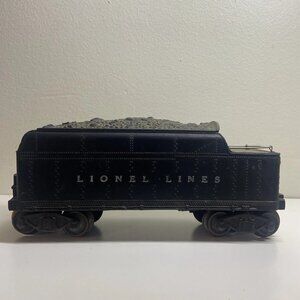 LIONEL POSTWAR O-GAUGE 2466W WHISTLING COAL TENDER FIBER BOARD